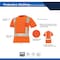 Ge Hi-Vis Short Sleeve T-Shirt, Birdseye Knit Polyester, Orange, L GS112OL - alternate 3